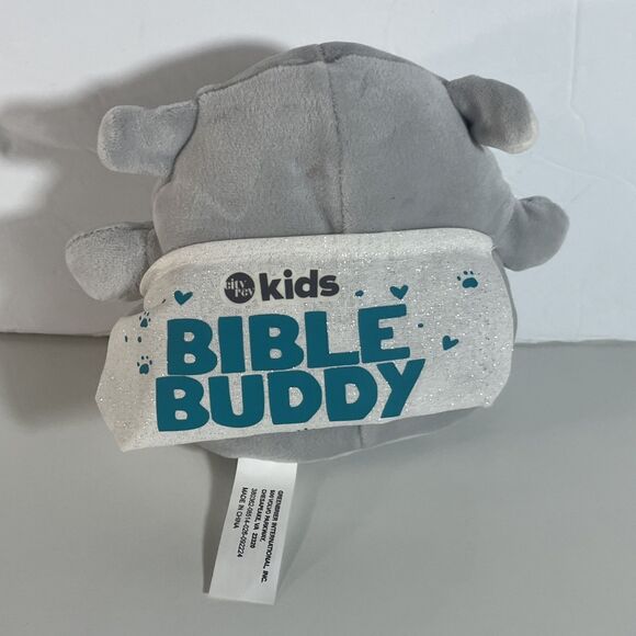 Squishable Round Grey/White lamb Stuffed Gray Plush Toy 6’’ - Picture 3 of 8